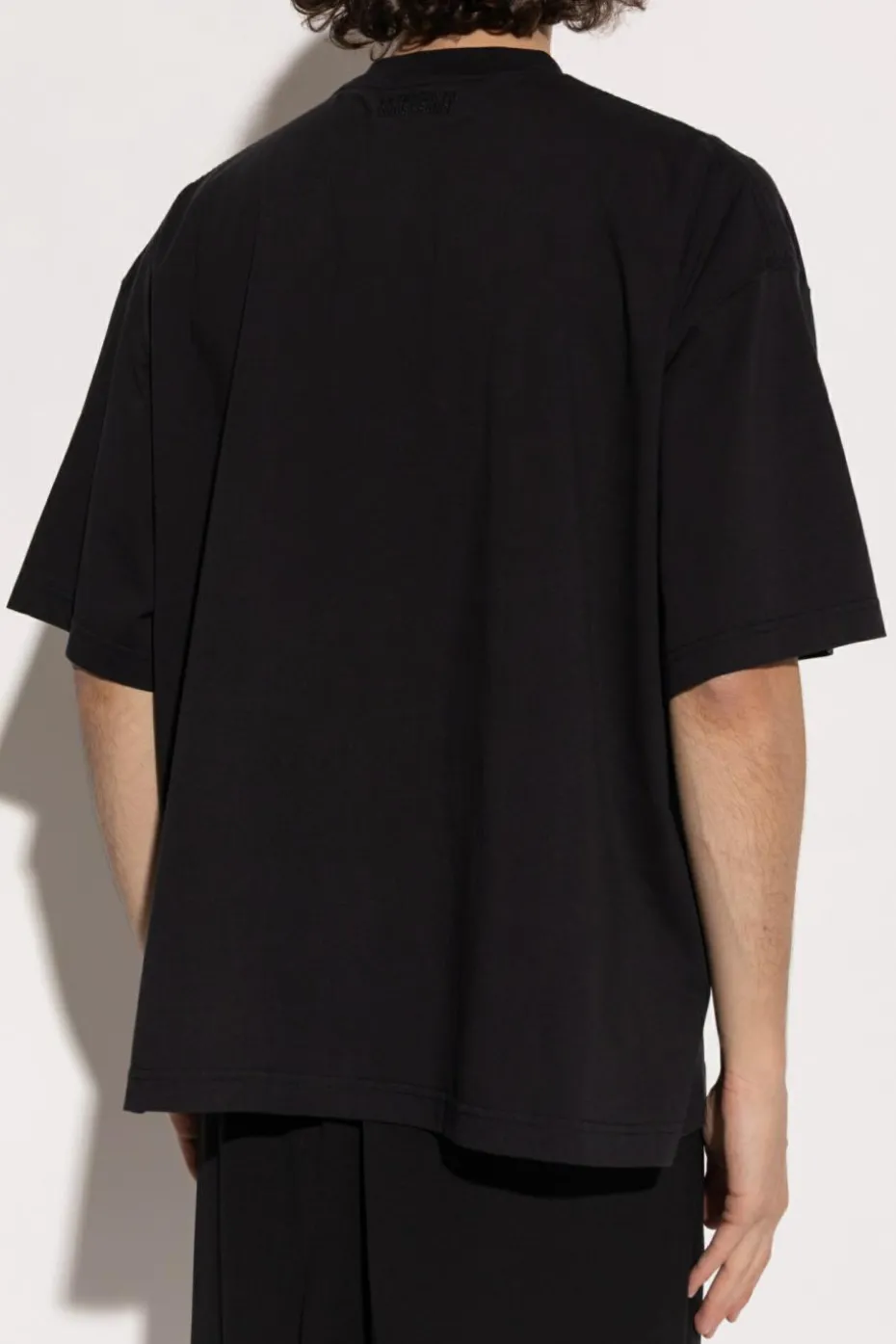 VETEMENTS BLACK T-shirt with print