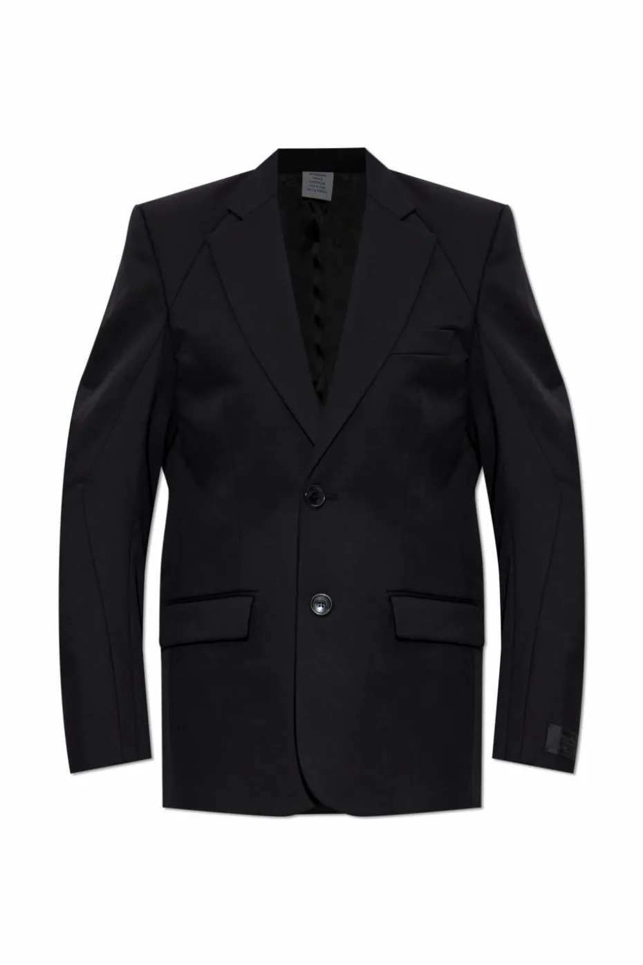 VETEMENTS BLACK Wool blazer