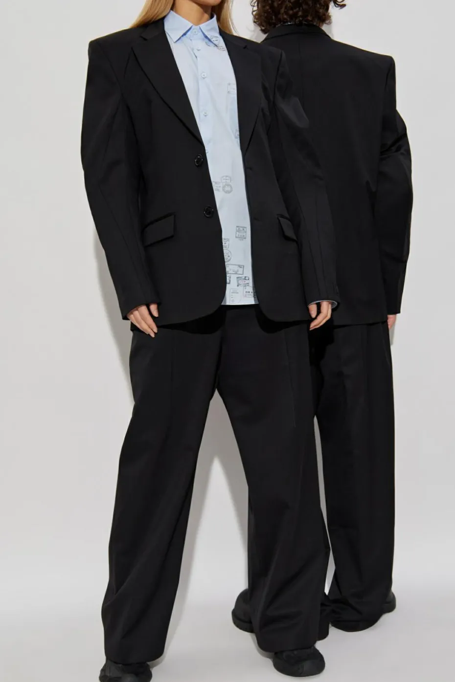 VETEMENTS BLACK Wool blazer
