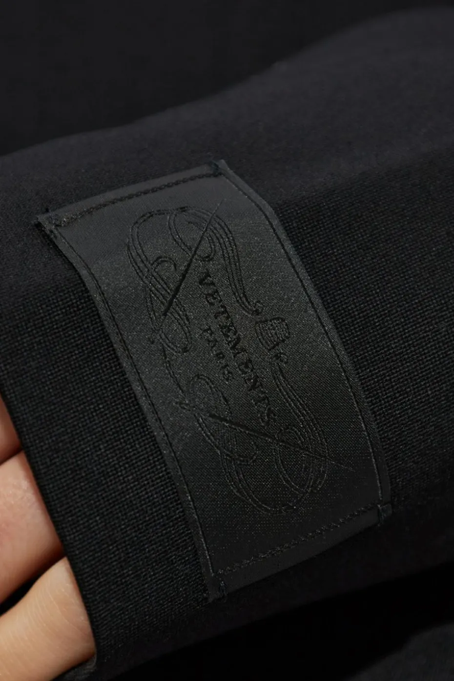 VETEMENTS BLACK Wool blazer