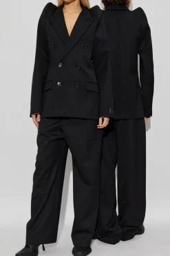 VETEMENTS BLACK Wool pants