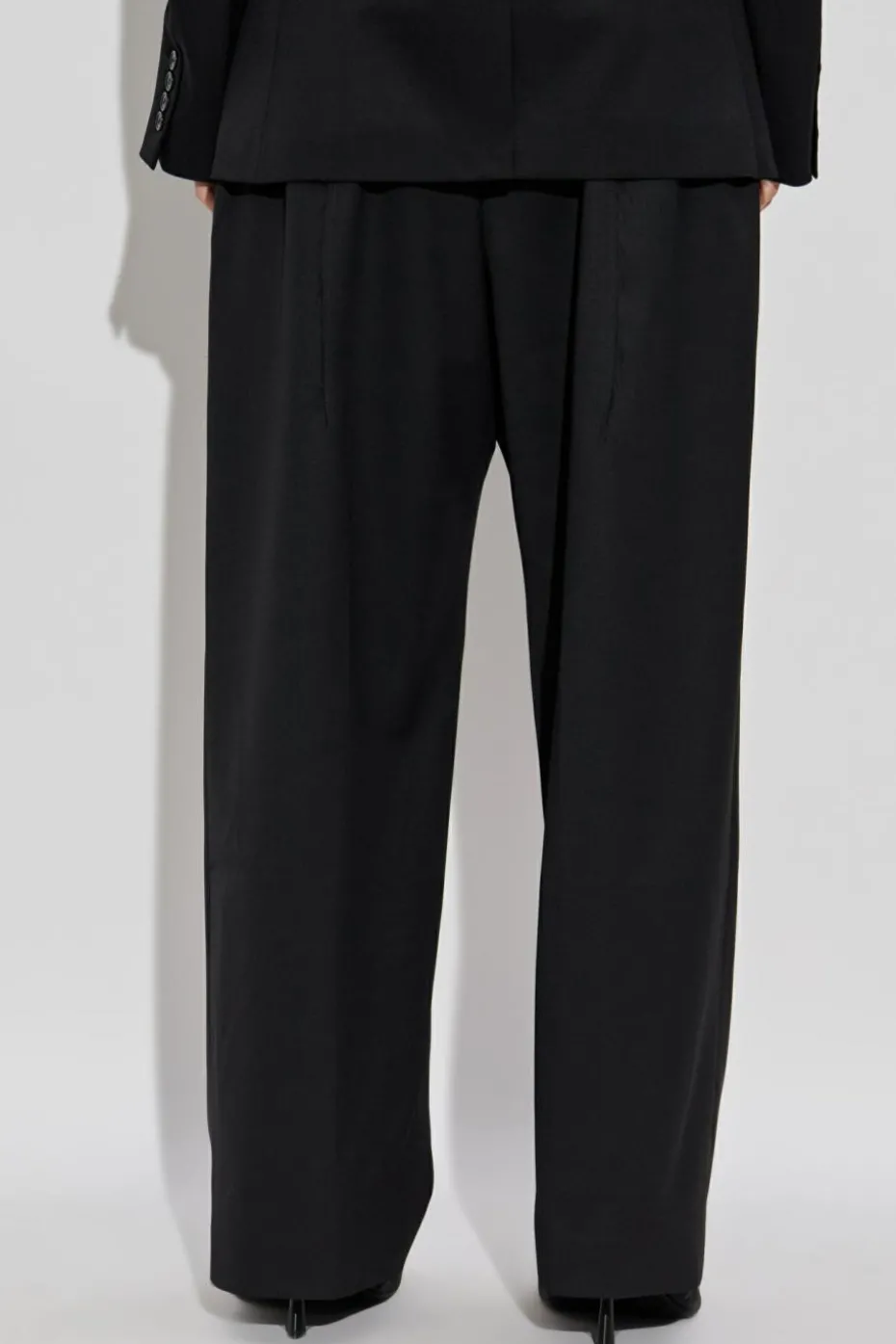 VETEMENTS BLACK Wool pants