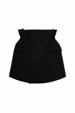 VETEMENTS BLACK Wool skirt