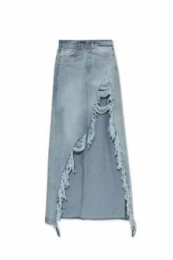 VETEMENTS BLUE Denim skirt