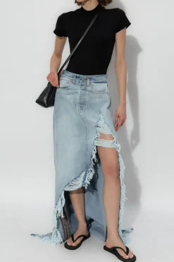 VETEMENTS BLUE Denim skirt