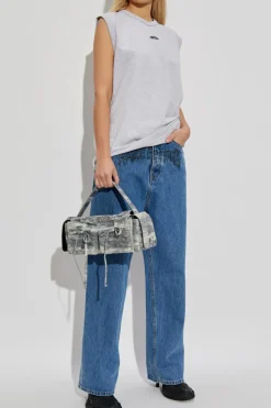 VETEMENTS BLUE Jeans with logo