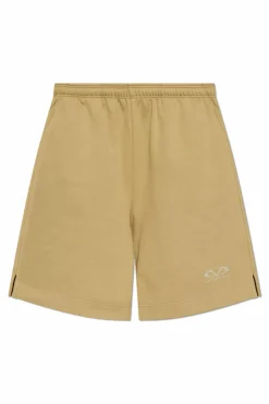 VETEMENTS GREEN Logo shorts