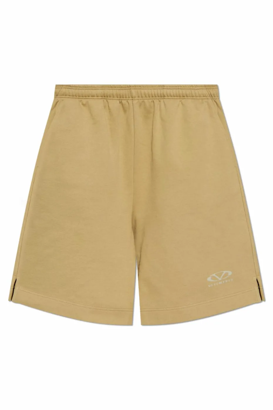 VETEMENTS GREEN Logo shorts