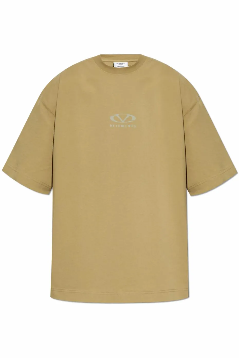 VETEMENTS GREEN T-shirt with print