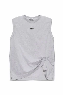 VETEMENTS GREY T-shirt with applique