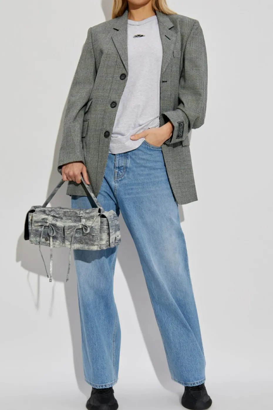 VETEMENTS GREY Wool blazer