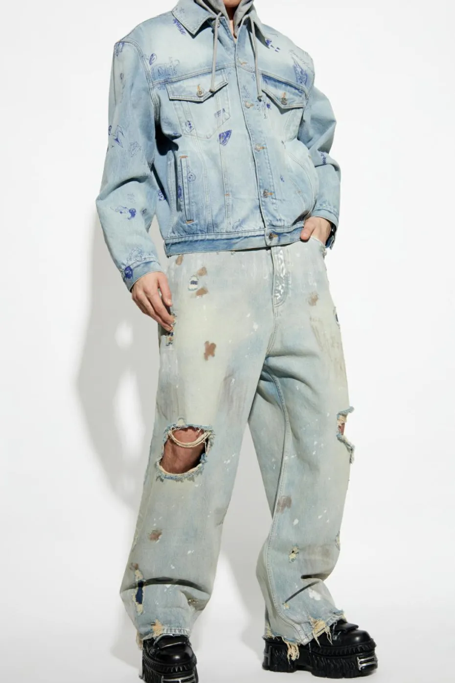 VETEMENTS light blue Denim jacket