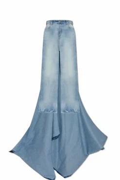 VETEMENTS light blue Jeans with train