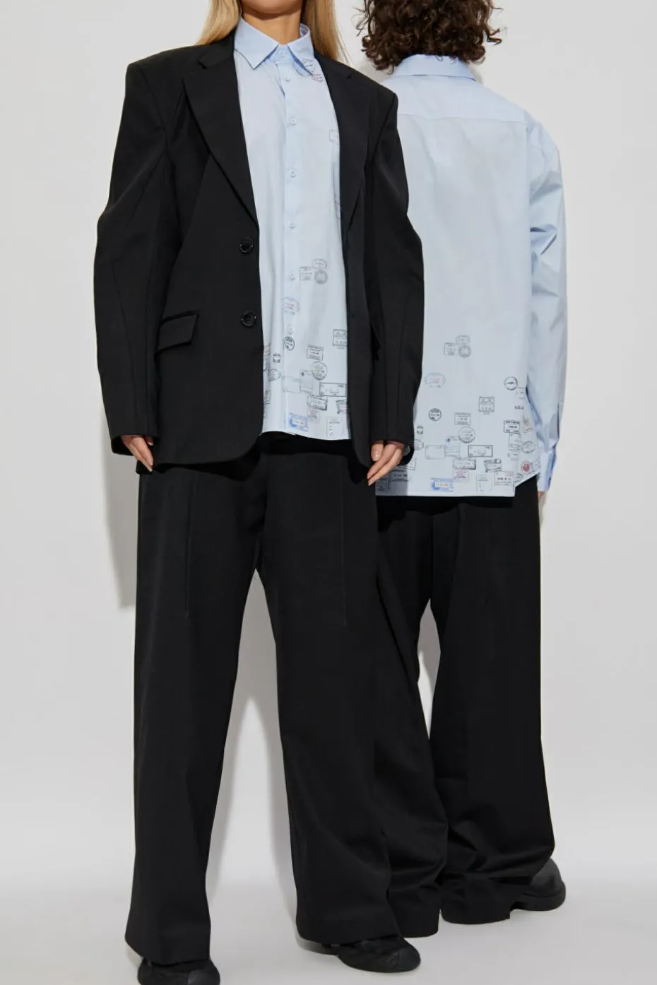 VETEMENTS light blue Printed shirt