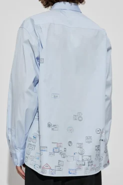 VETEMENTS light blue Printed shirt
