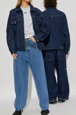 VETEMENTS NAVY BLUE Denim jacket
