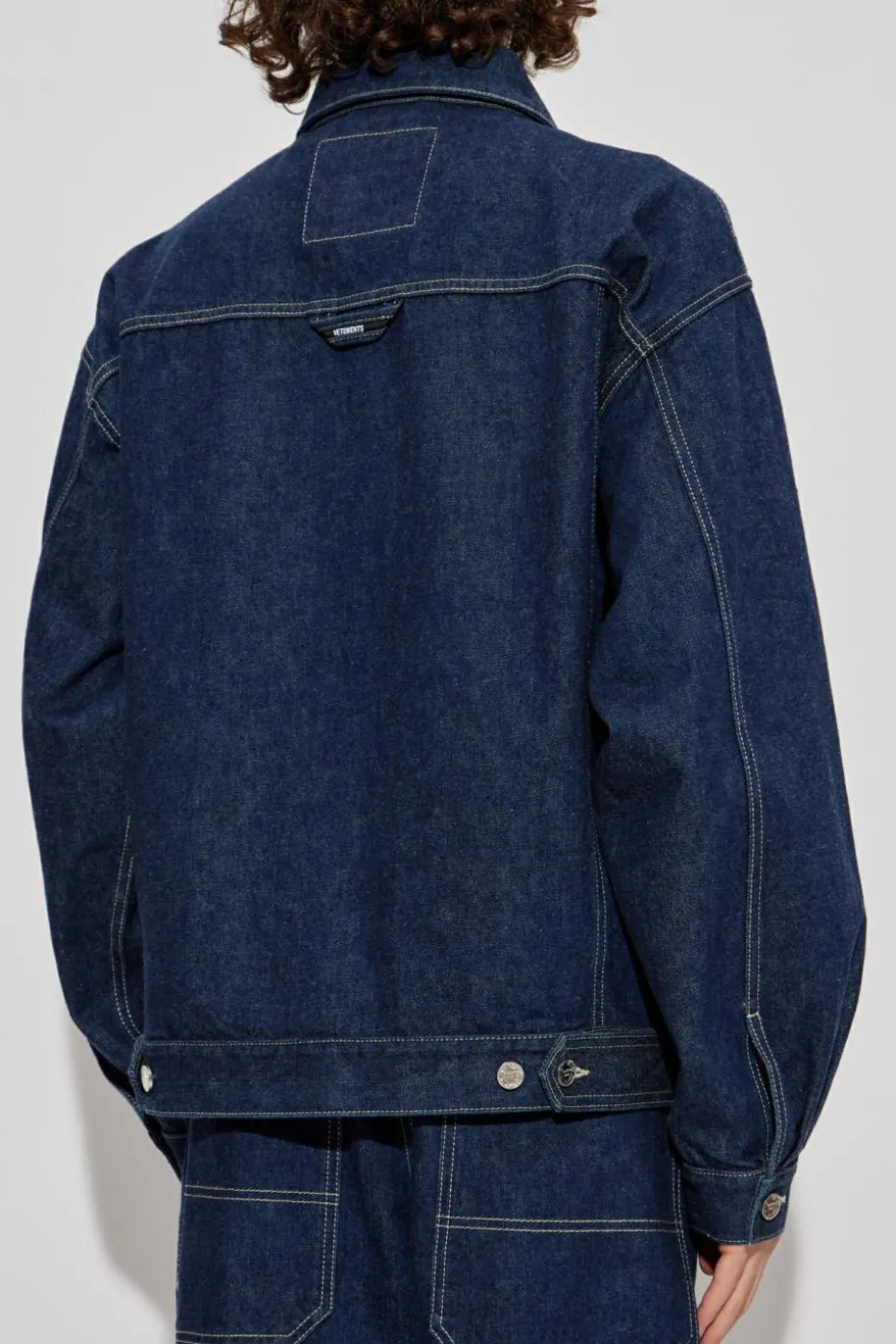 VETEMENTS NAVY BLUE Denim jacket