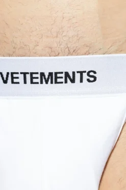 VETEMENTS WHITE Jockstraps with logo