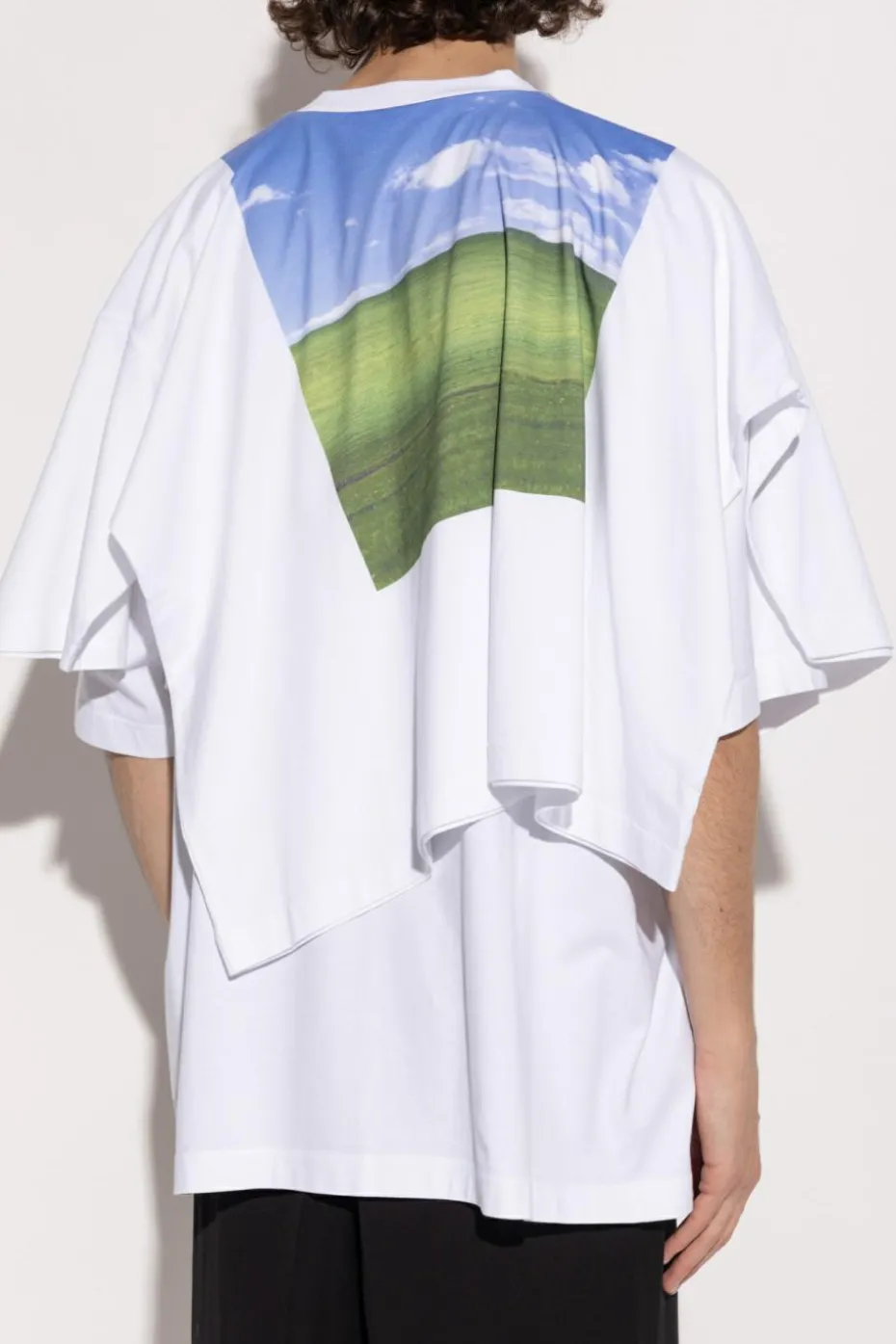 VETEMENTS WHITE Printed T-shirt