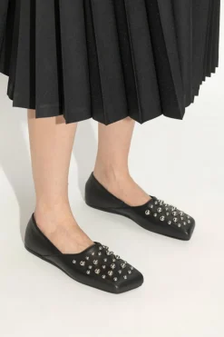 Vic Matie BLACK Leather boots with studs