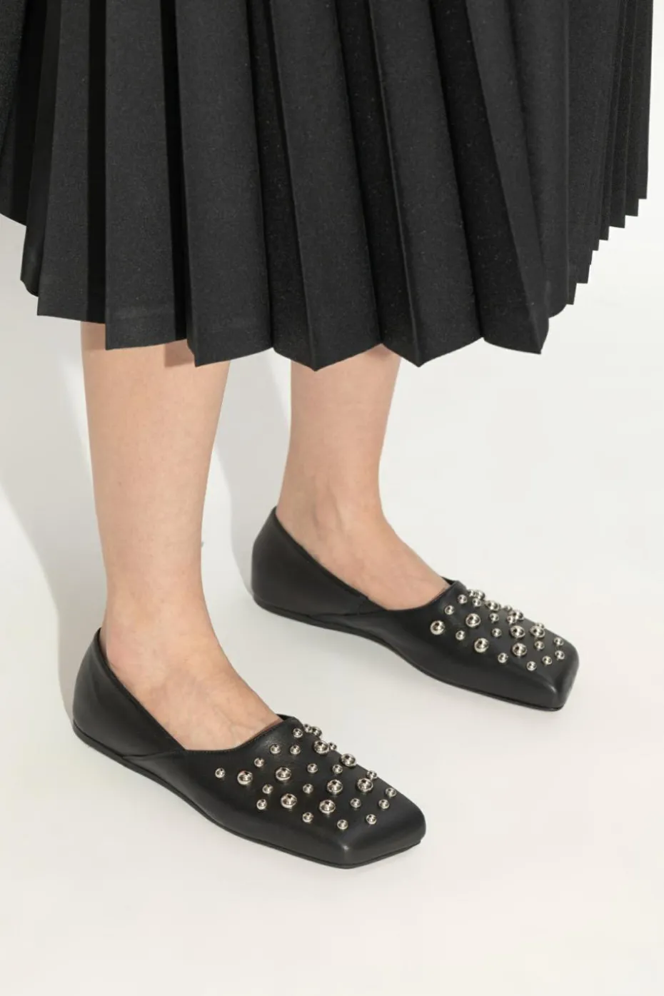 Vic Matie BLACK Leather boots with studs
