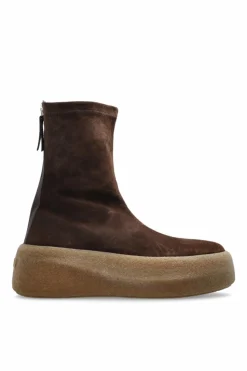 Vic Matie BROWN Suede platform shoes