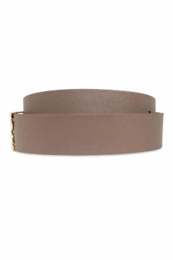 Victoria Beckham beige Leather belt