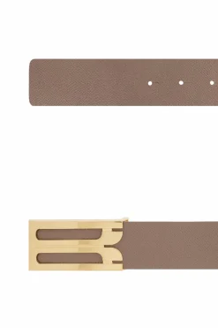 Victoria Beckham beige Leather belt