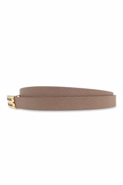 Victoria Beckham beige Leather belt