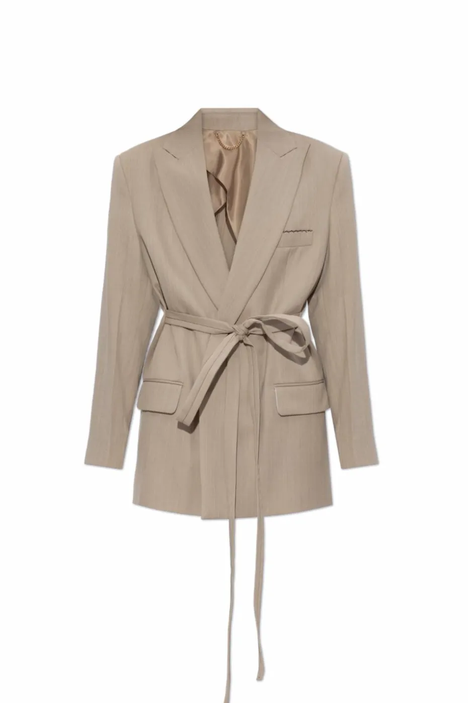 Victoria Beckham beige Wool blazer