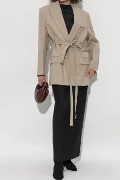 Victoria Beckham beige Wool blazer