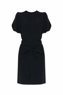 Victoria Beckham BLACK Dress with draping at the waist