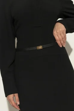 Victoria Beckham BLACK Leather belt