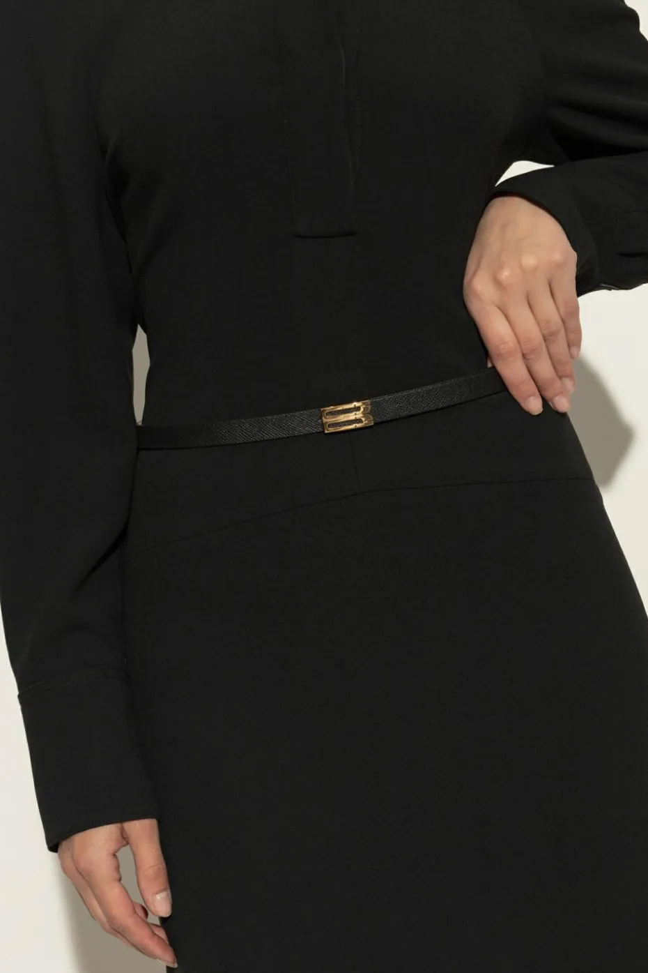 Victoria Beckham BLACK Leather belt