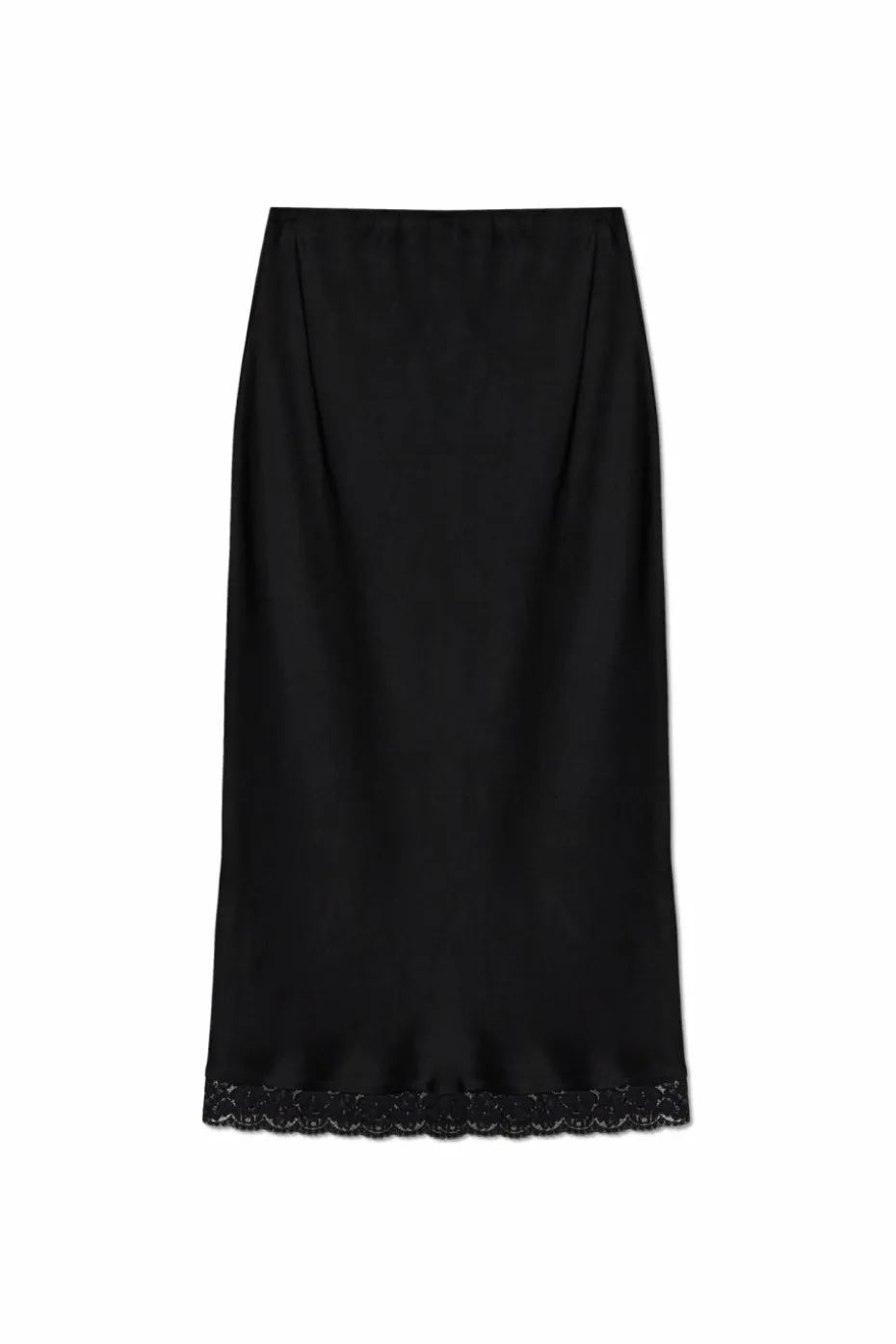 Victoria Beckham BLACK Satin skirt