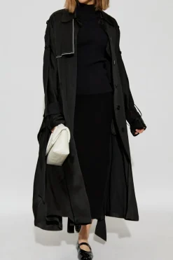 Victoria Beckham BLACK Satin coat