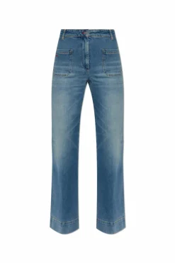 Victoria Beckham BLUE Jeans with slightly flared legs