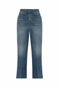 Victoria Beckham BLUE Jeans with raw hems