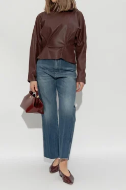 Victoria Beckham BLUE Jeans with raw hems