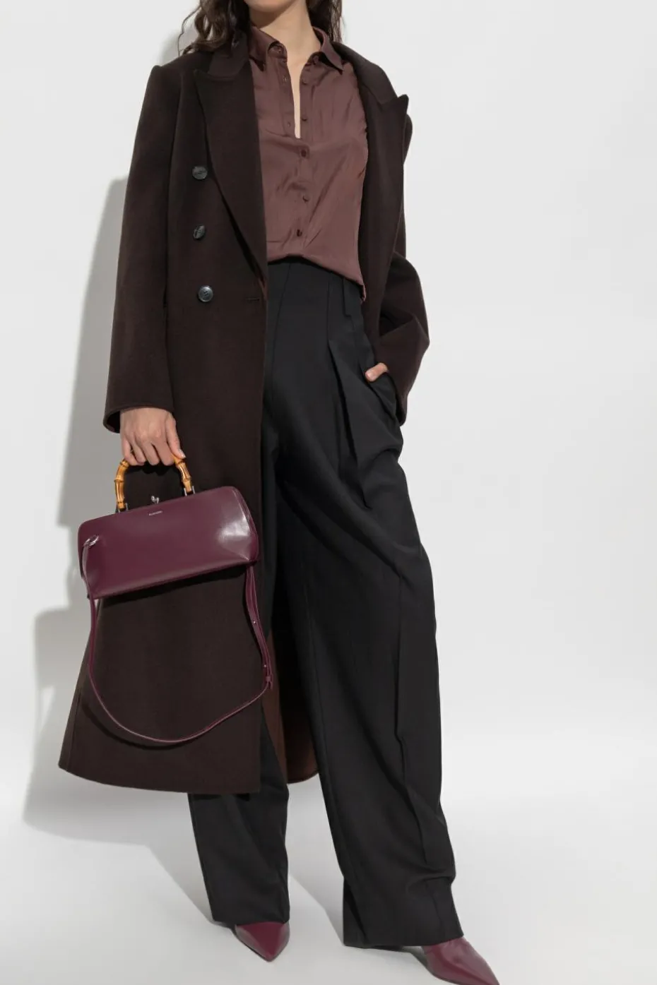Victoria Beckham BROWN Wool coat
