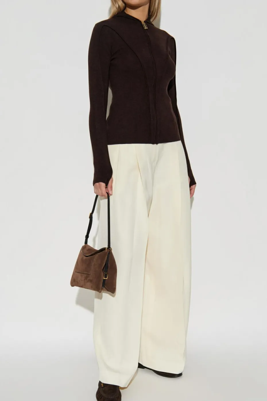 Victoria Beckham BROWN Wool cardigan