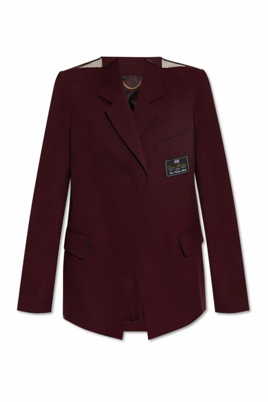Victoria Beckham BURGUNDY Jacket with pockets