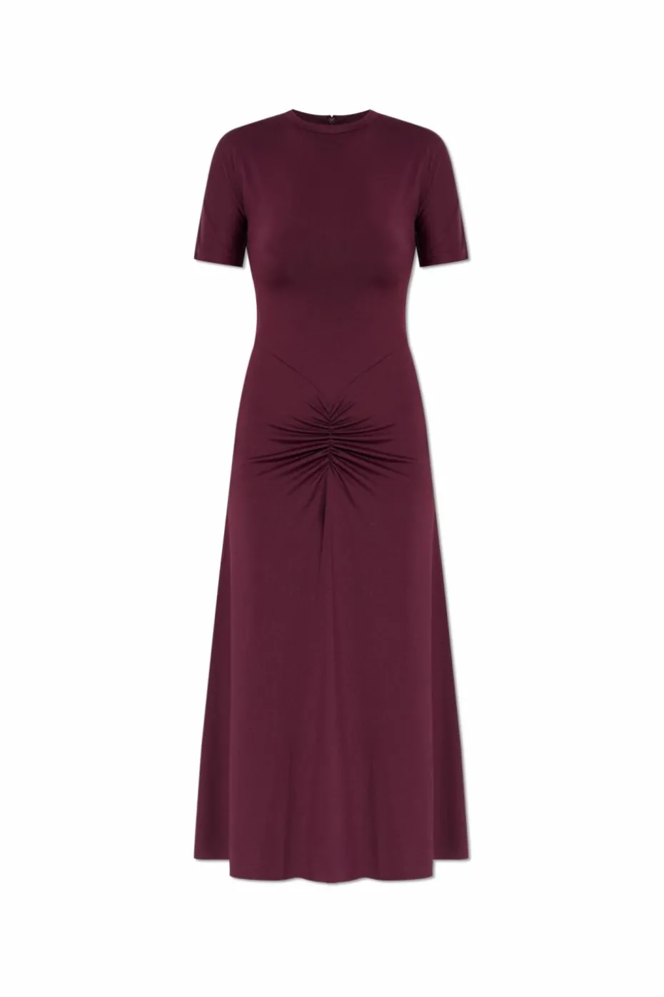 Victoria Beckham BURGUNDY Draped dress