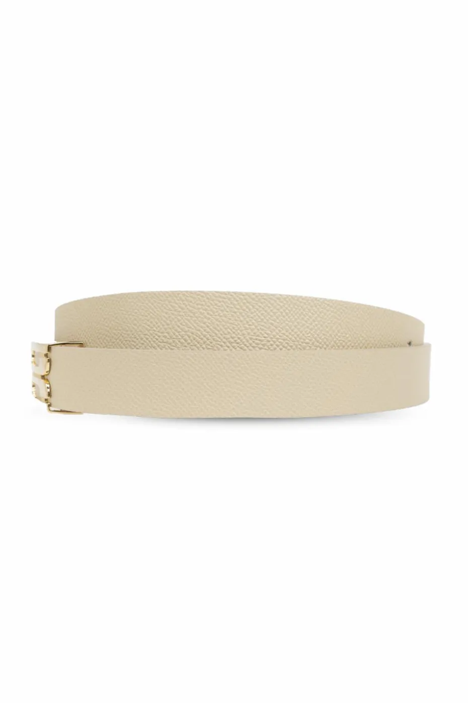 Victoria Beckham cream Leather belt
