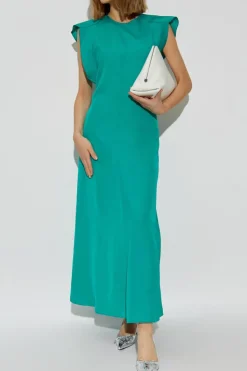 Victoria Beckham GREEN Dress with slits