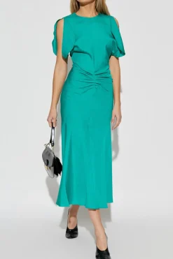 Victoria Beckham GREEN Draped Dress