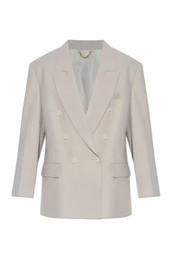 Victoria Beckham GREY Blazer with wool trim
