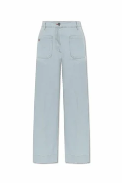 Victoria Beckham light blue Jeans with logo