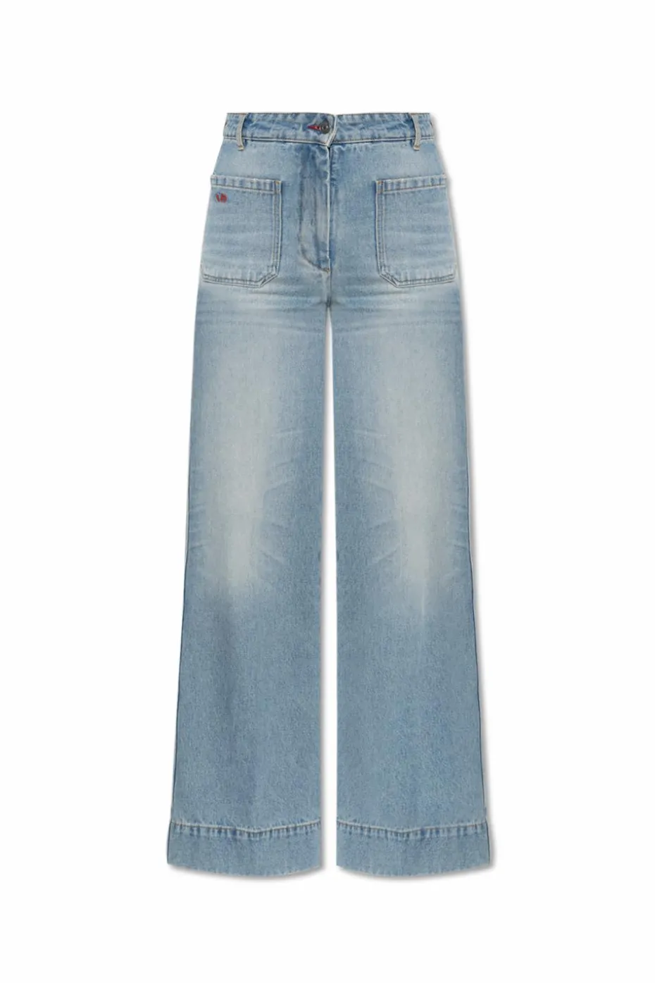 Victoria Beckham light blue Jeans with logo