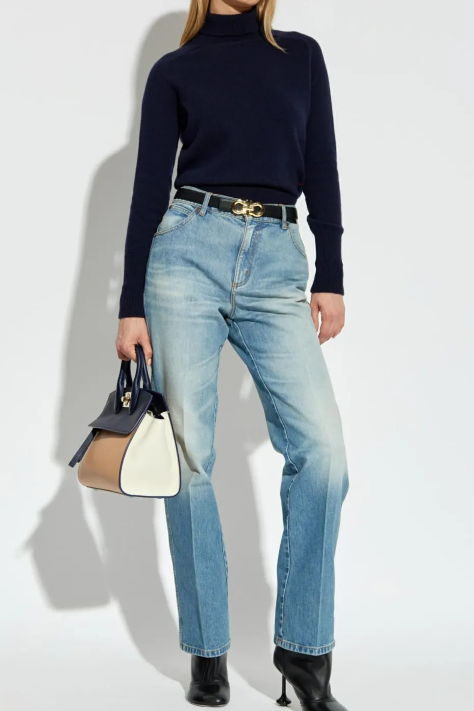 Victoria Beckham NAVY BLUE Sweater with logo